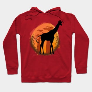 Giraffe Silhouette - Savannah Hoodie